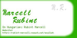 marcell rubint business card